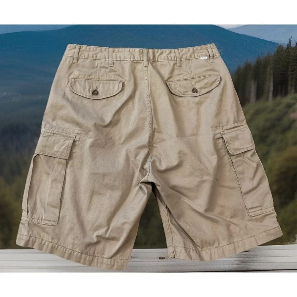 Levis Strauss Size 36x9 Cargo Two Horse Brand Canvas Shorts‎ Men's Brown Outdoor